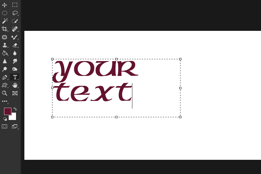 Инструмент «Текст» в Adobe Photoshop